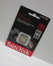 Sandisk 16G extreme V30 Ultra HD SD card for Sony W710 W730 WX80 WX300 H200 HX50
