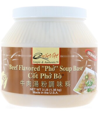 Quoc Viet Foods Beef Flavored ''Pho'' Soup Base 3lbs Cot Pho Bo Brand