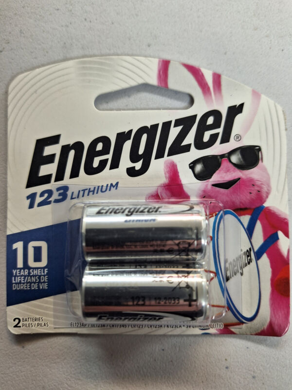 Energizer 3V Photo Lithium Battery - Pack of 2 ( 123 Lithium)