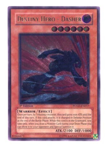 Destiny Hero Dasher POTD-EN017 Ultimate Rare Unlimited Edition TCG Card