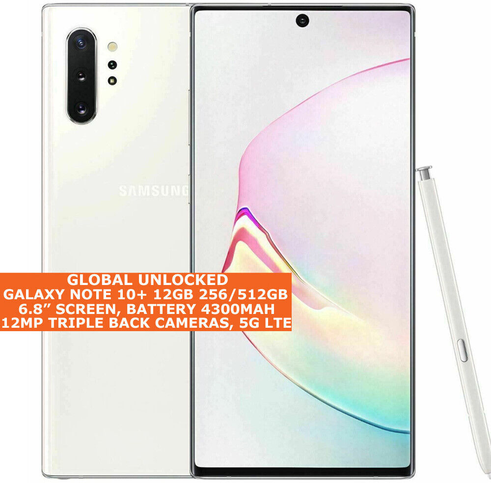 SAMSUNG NOTE 10+ 5G SM-N976B 12gb 256/512gb Octa-Core 6.8 Android 12 LTE  NFC