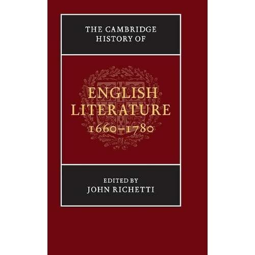 Cambridge History English Literature 1660–1780 Hardcover 9780521781442