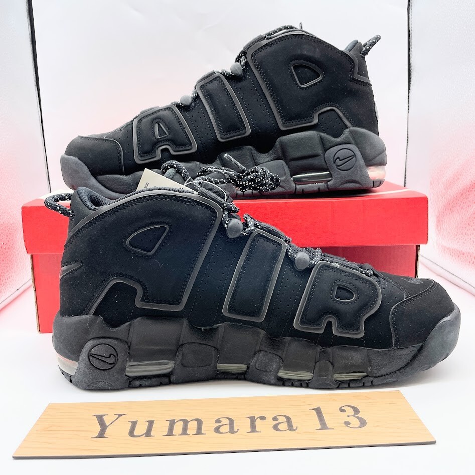 Nike Air More Uptempo Reflective Black 414962-004 Men's Size