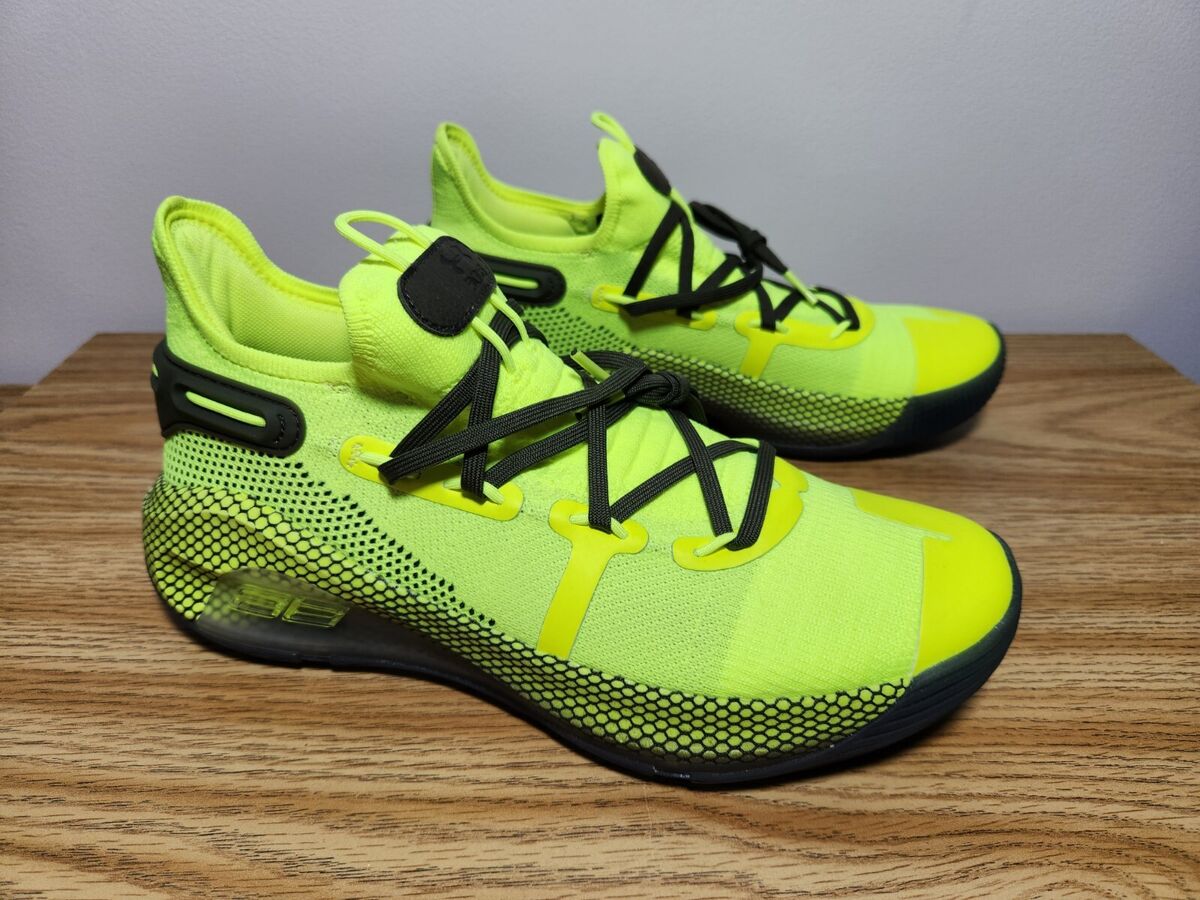 Under Armour Steph Curry 6 Coy Fish Mens Size 9 Volt Black Under Armour Steph Curry 6 Coy Fish Mens Size 9 Volt Black