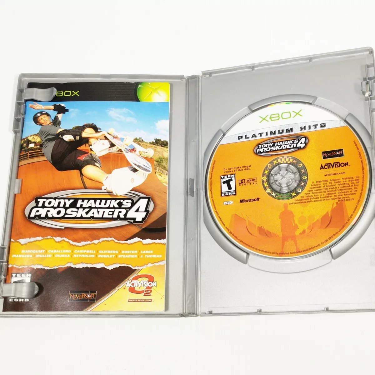 Tony Hawk's Pro Skater 4 [Platinum Hits] (Microsoft Xbox) – Box