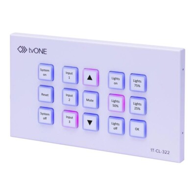 TV One CL-322 Wandplatte Bedienfeld
