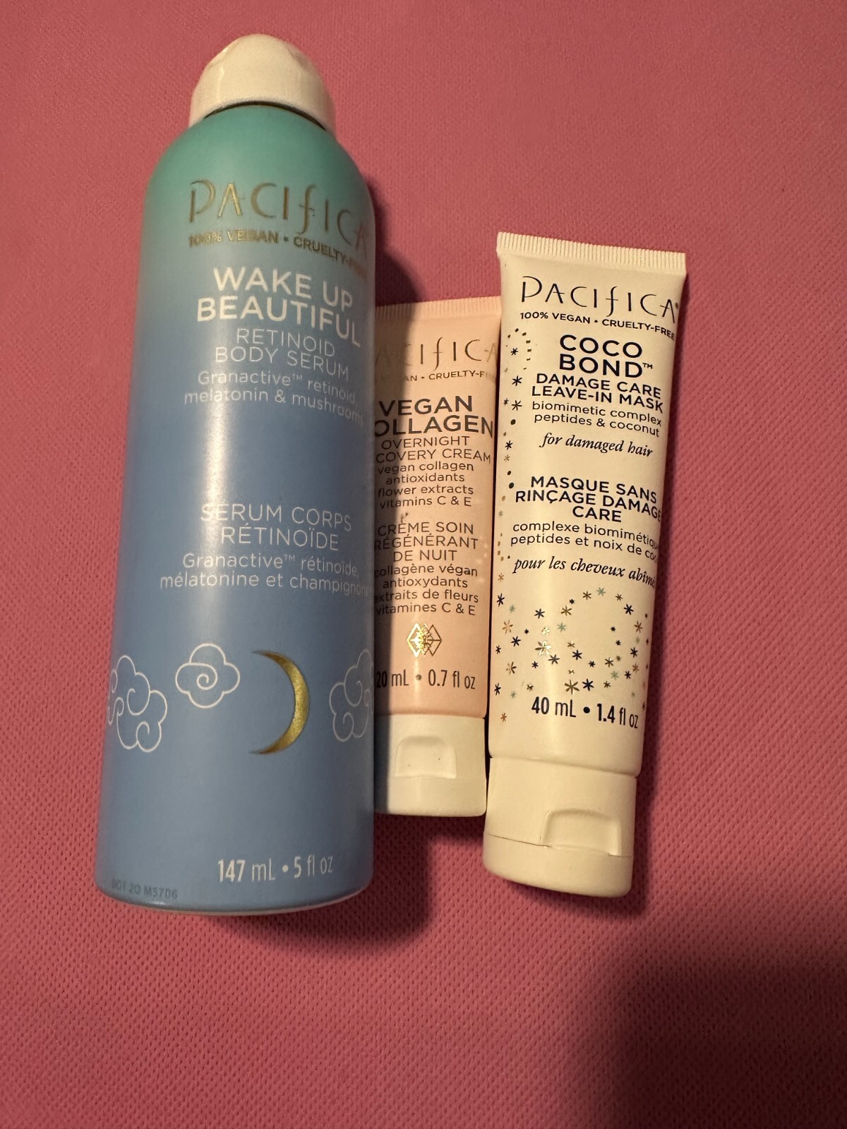 3 Pc Pacifica Vegan Body + Hair Care Set