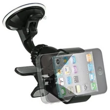 Cell Phone Windshield Dashboard Clamp Car Mount Holder for Apple iPhone X XS 7 6