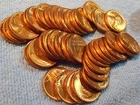 1942 P  LINCOLN CENT - ONE BU coin from a nice roll, FREE SHIPPING