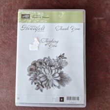 Stampin Up HEARTFELT BLOOMS Stamp Set - Thank You- Thinking of you