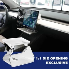 Car Storage Tray Organizer Towel Tissue Holder Accessories for Tesla Model Y 3