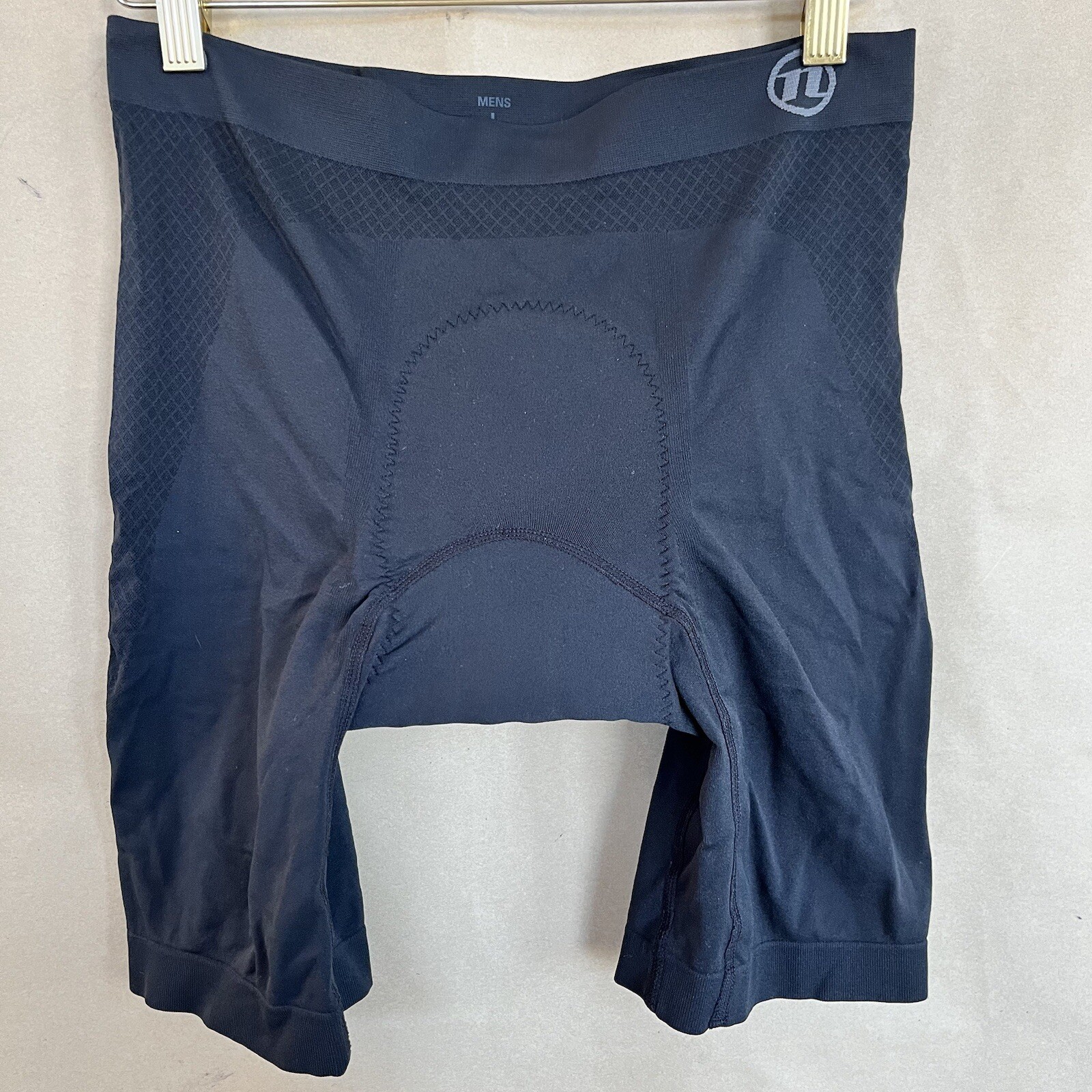 Pantalones Cortos de Ciclismo Novara Para Hombres Grandes Negros Acolchados Bicicleta Activo Ocio Fitness