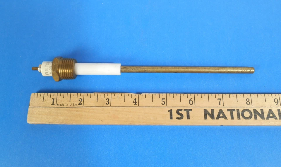 Electrodo de sonda de corte de agua baja de 8" para caldera Fulton 2-20-10 Foto 3 de 3