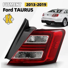 For 2013-2019 Ford Taurus LED Tail Light Rear Outer Passenger Side Chrome Brake