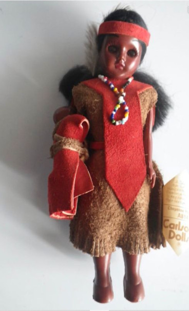 Poupée Cheyenne et son bébé Carlson Dolls l'esprit vintage de l'enfance