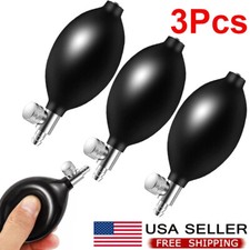 3Pcs Blood Pressure Latex Bulb Inflation Bulb Pump Hand Squeeze Bulb Air Valve
