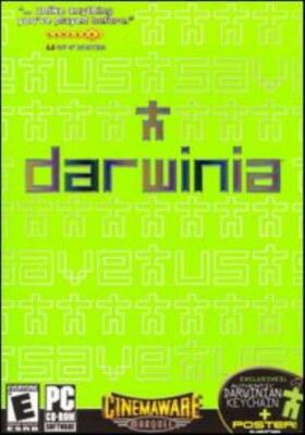 Darwinia PC CD virtual theme park angular 3D landscapes destroy viruses game!