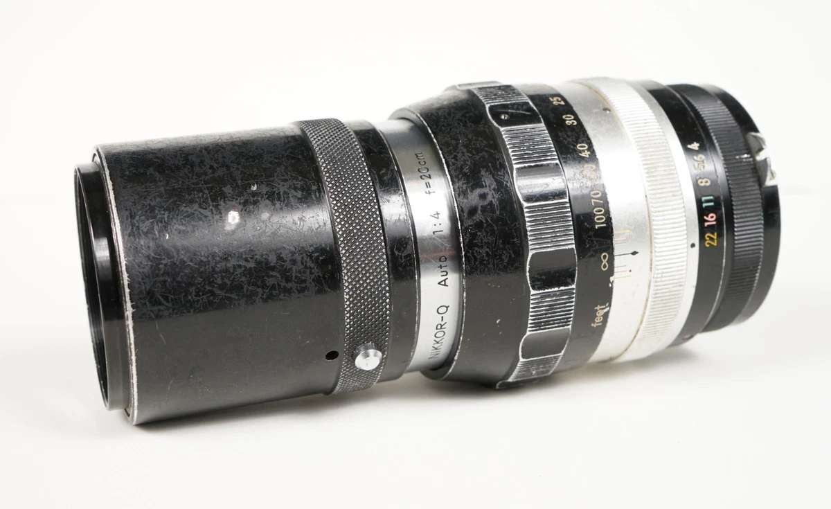 Nikon Nippon Kogaku Nikkor-Q Auto 20cm F/4 Manual Focus Prime Lens