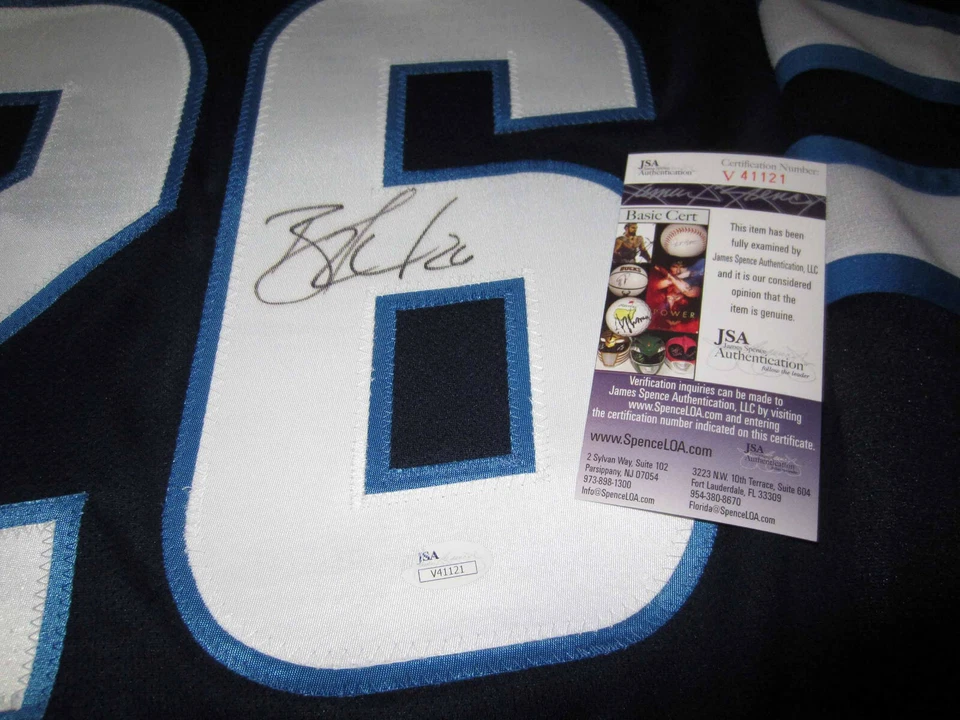 BLAKE WHEELER Winnipeg Jets SIGNED Autographed JERSEY w/ JSA COA Small NEW - Image 2 of 3