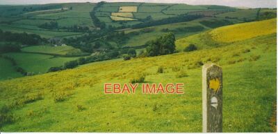 PHOTO  OFFA'S DYKE PATH ON CWM-SANAHAM HILL. LOOKING NORTH WEST.