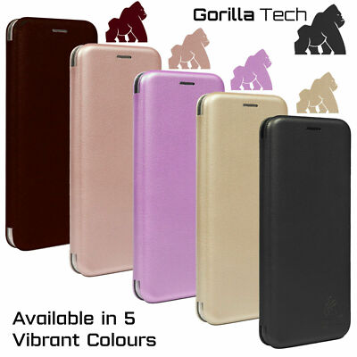 Leder Klapp Handy Hülle Neu Gorilla Tech 3D Premium Perfekte Passform Magnet Brieftasche