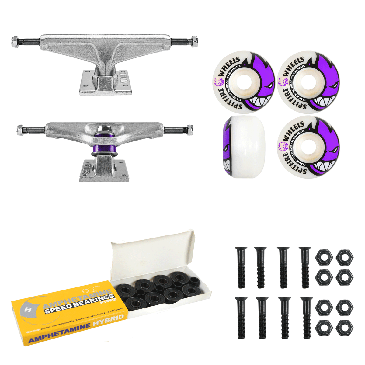 SPITFIREスピットファイヤーウィールVenture truck Venture Skateboard Trucks 5.2 High Spitfire 54mm Wheels / Bearings