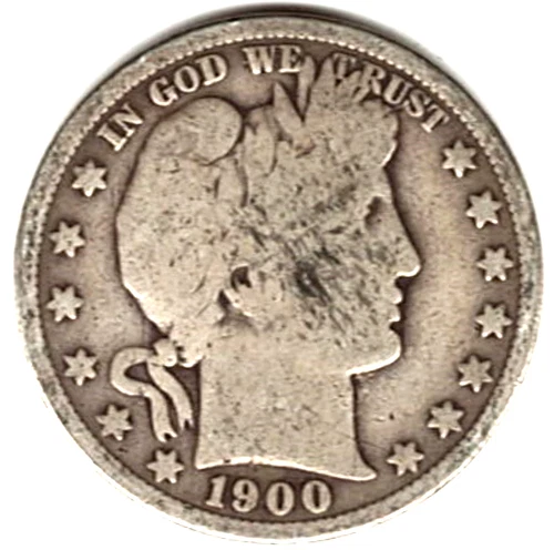 1900 Barber Half grades in GOOD condition ~ FULL RIMS    stk h 21