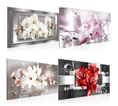 Wandbilder Wohnzimmer Blumen - Moderne Bilder Schlafzimmer 100x40 cm