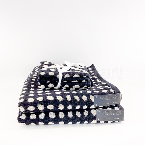 Rachel Zoe Bath Towels 2 Bath, 2 Hand Bathroom 4 Pc Set Print New eBay