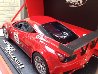 Ferrari 458 Italia GT2 (Rosso Corsa/ Racing Livery) [BBR] 1:18