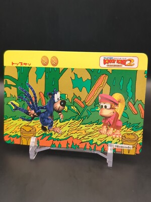 Dixie Kong Cat O' 9 Tails #7 Donkey Kong 2 Card Carddass TOP SUN