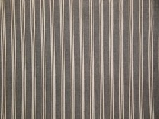 Diamond Textiles Black Cream Large Stripe Woven Cotton Homespun Sewing Fabric