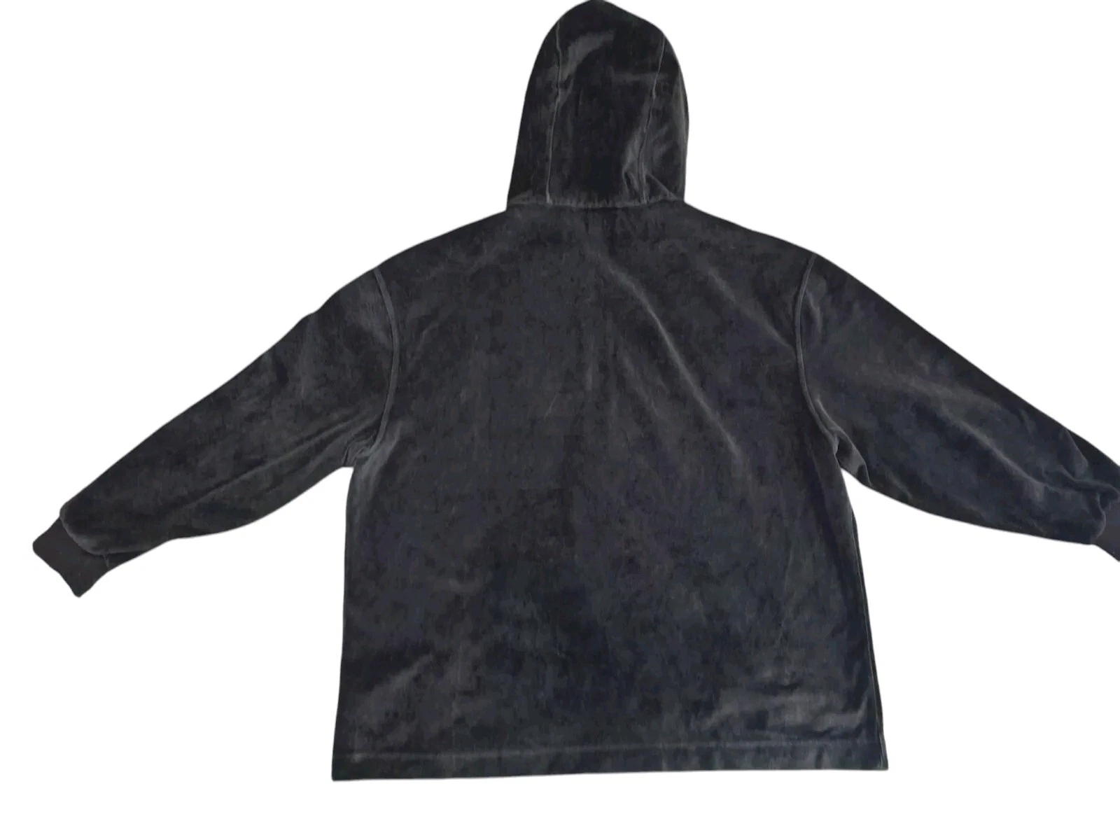 BURBERRY Felpa con Cappuccio Ricamata Chequer Ekd Velour Acciaio Grigio Tg XL