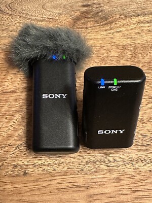 Sony ECM-W2BT drahtloses Bluetooth Mikrofon 1 Sender, 1 Empfänger, Windschutz