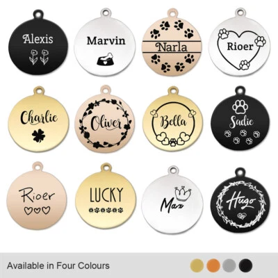 Dog Tag Personalised ID Tags for Dogs/Cats Custom Pet Tag Engraved Dog Name Tag