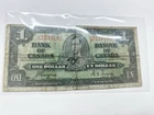 1937 Bank of Canada One Dollar Bill. Gordon - Towers $1 Bank Note Rare#0527