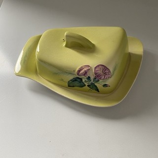 Carlton Ware Vintage Cheese/ Butter Dish And Serving Dish Convolvulous Design