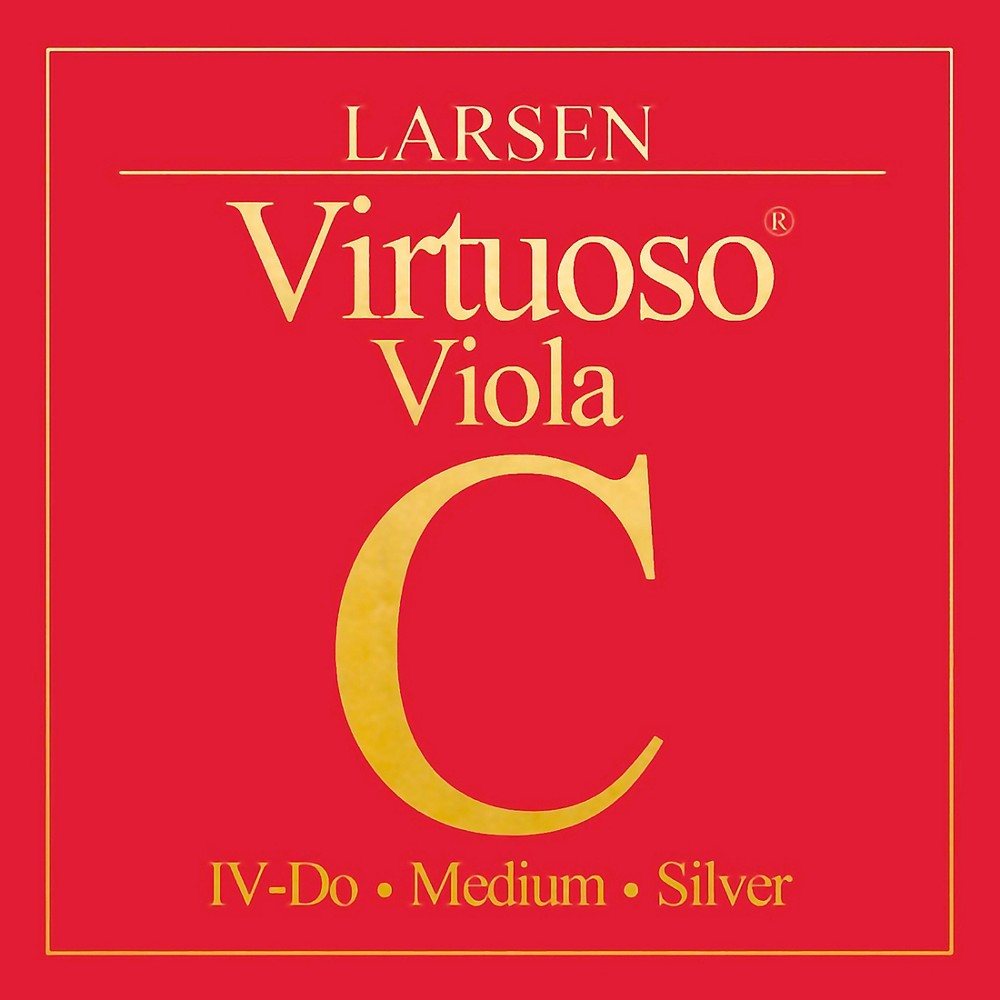 Larsen Strings Virtuoso Viola C String 15 to 1612 in., Medium Silver, Ball End