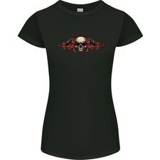 Camiseta de corte pequeño A Skull With Tentacles para mujer