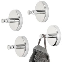 Bremermann Bad-Serie Lucente Handtuchhaken 4Er-Set Aus Edelstahl Verchromt