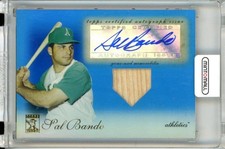 2009 Topps Tribute Sal Bando Tab-Sb1 Aytograph Relics Blue 45/75 Athletics