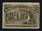 CKStamps: US Stamps Collection Scott#237 10c Columbian Mint NH OG Crease