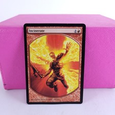 MTG Magic The Gathering Incinerate 3/7 Textless Player Rewards Promo HP