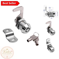 5/8" Keyed Alike Tubular Cam Lock in Chrome - Durable Easy Install