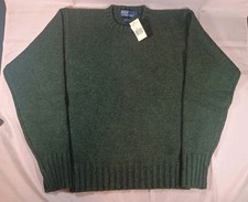 Vintage Polo Ralph Lauren 100 Wool Crewneck Chunky Knit Sweater Men's M