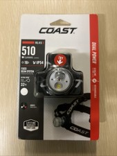 Coast HL45 IP54 StormProof 2 Mode White Red LED Headlamp 3 AAA 45 NEW A1 