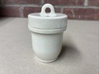 Vintage The Kitchener Egg Cup Glazed Stoneware England Coddler Screw Cap — photo 1