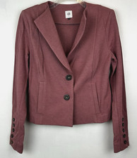 Cabi Soft Blazer Womens 8 Jacket Pink Knit 2 Button Office Career Office
