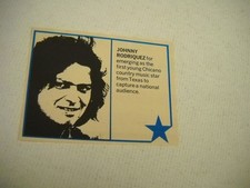 JOHNNY RODRIGUEZ young Chicano country music star... 1973 promo trade advt