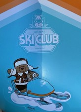 Jelly Cat Ski Club LA The Grove Exclusive Sticker Bartholomew Bear